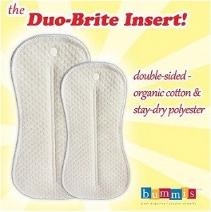 Image: Bummis Duo-Brite Inserts | double-sided and versatile | stay-dry polyester on one side | soft organic cotton on the other