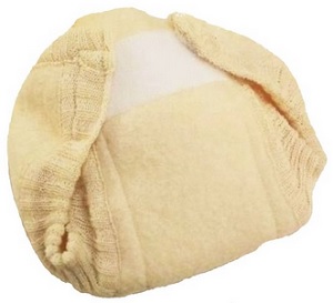 Image: Disana 100% Boiled Merino Wool Diaper/Cover Made in Germany - prewashed and slightly felted - leak proof and highly absorbent