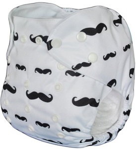 Image: LOVE MY Baby Washable Reusable Cloth Diapers, breathable, Adjustable Snap, Waterproof outside