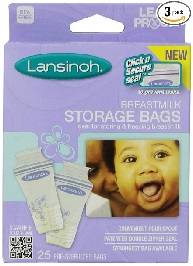 Image: Lansinoh Breastmilk Storage Bags | Bags store flat in freezer, take up less space