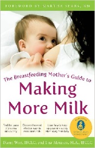 Image: The Breastfeeding Mother's Guide to Making More Milk, Foreword by Martha Sears, RN, by Diana West, Lisa Marasco. Publisher: McGraw-Hill Education; 1 edition (October 25, 2008)