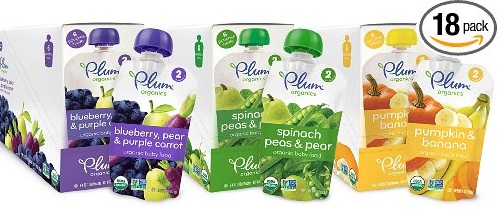 Image: Plum Organics Second Blends Variety Pack | USDA certified organic, non-GMO ingredients