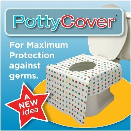 Image: PottyCover - Disposable toilet seat covers | Provides a waterproof barrier between the toilet and your child