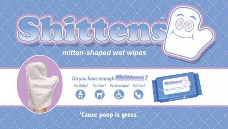 Image: Shittens Mitten Shaped Moist Wipes | No one wants poop on their hands | Fully protect your hands while tending to the dirty deed