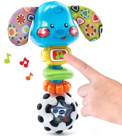 Image: VTech Baby Rattle and Sing Puppy | music button plays fun phrases, sounds and songs; features 20+ songs, melodies, sounds and phrases