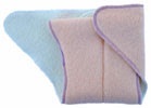 Image: Kissaluvs Cotton Fleece Contour Diaper | diaper folded over inside at front