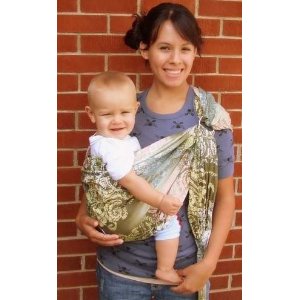 Image: Lite-on-Shoulder Baby Sling - deep pocket that allows for a more comfortable fit for baby and a better grip on baby's legs