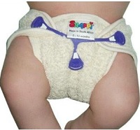Image: Snappi Cloth Diaper Fasteners - holds the diaper snugly in place for baby's comfort