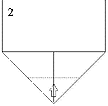 Image: Fold point back to meet edge of first fold. A doubler is easily tucked in at this point