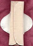 back of folded pad