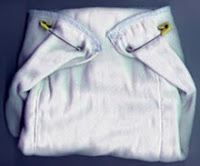 Chinese prefold pinned with Dritz Diaper Pins