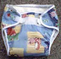 6. Or cover with diaper wrap